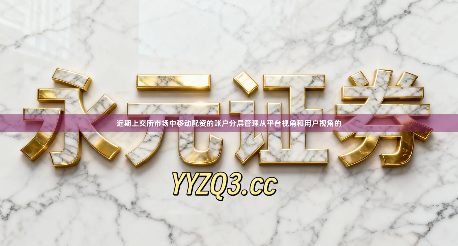 近期上交所市场中移动配资的账户分层管理从平台视角和用户视角的